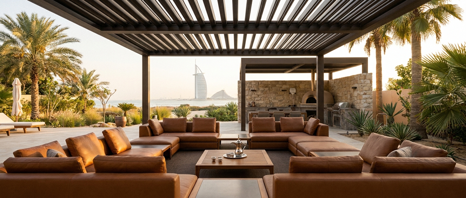 Outdoor Majlis Design: Pergolas, Furniture, and Lighting for UAE Villas - image 1