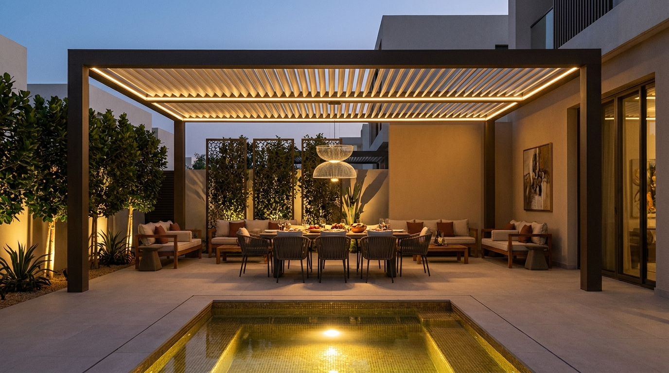 Outdoor Majlis Design: Pergolas, Furniture, and Lighting for UAE Villas - image 5